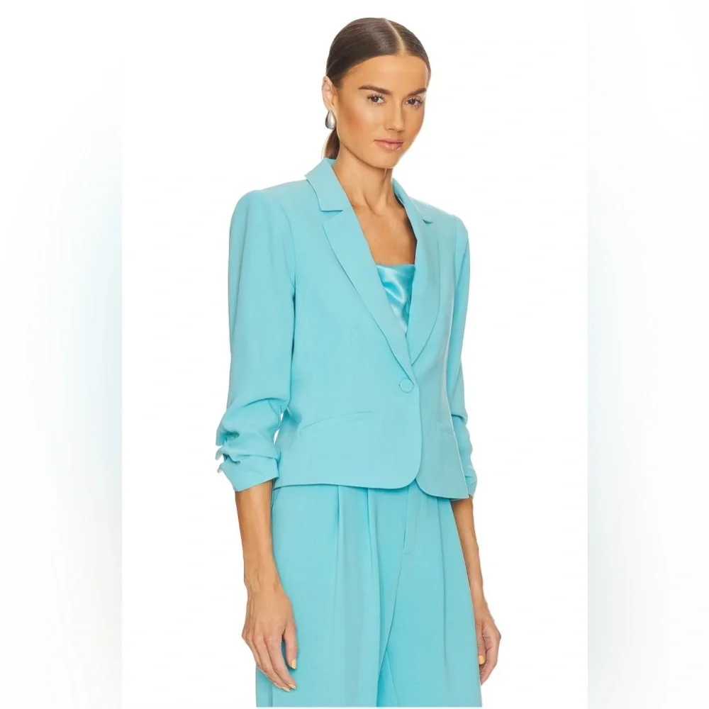NEW WITH TAGS! Cinq a Sept Petite Khloe Blazer in Cyan - Picture 3 of 9